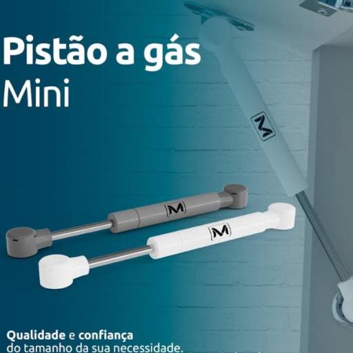 Pistão a Gás Mini - Suavidade e Segurança em Pequeno Formato - Goiânia por Empório Do Marceneiro Ltda