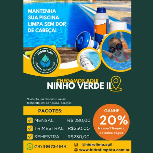 Limpeza e Manutenção de Piscinas - Desfrute de Momentos Relaxantes com Piscinas Impecáveis no Ninho Verde II Eco Residence