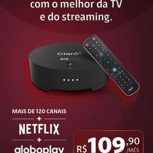 BOX CLARO TV + Netflix + Globoplay
