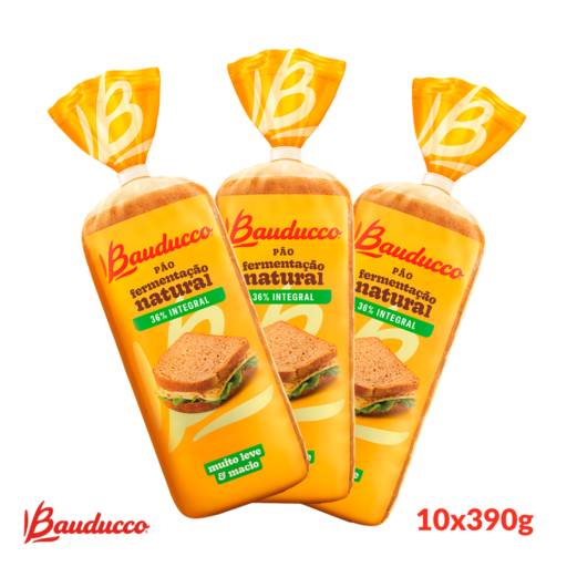 Pão de Forma Bauducco Integral 390g - Sabor Natural - Rio de Janeiro em Rio de Janeiro, RJ por Carla Helena Representações
