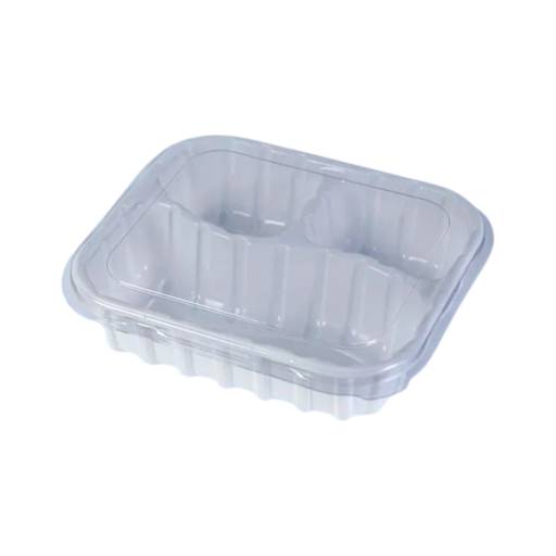 Marmitex Descartável Biodegradável de 3 Cavidades - Solução Sustentável para Alimentação