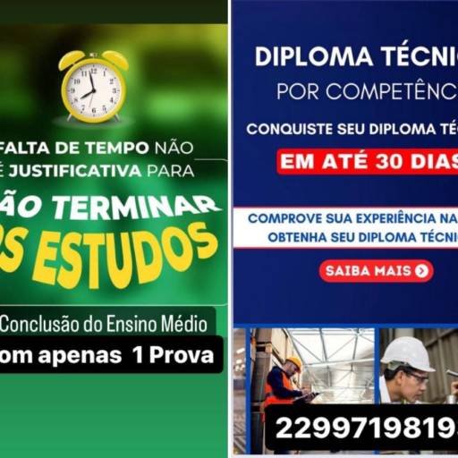 Conquiste seu diploma técnico 