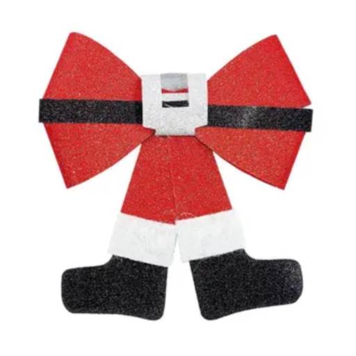 Laço papai Noel 18x21cm em Mineiros, GO por Império das Embalagens Doces & Festas