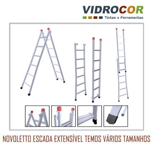 ESCADA DE FERRO EXTENSÍVEL / Loja de Tintas Jaú