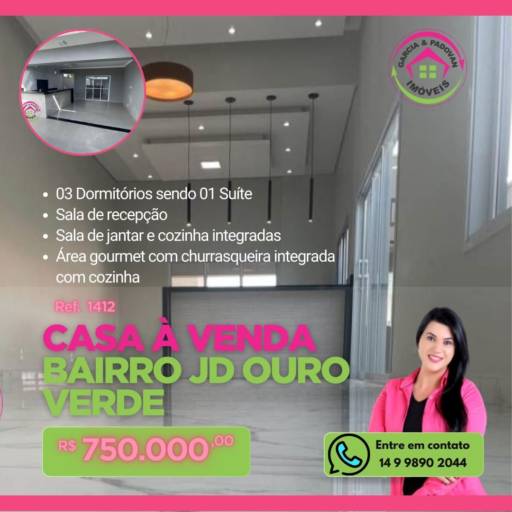 Casa à venda - Jd Ouro verde 