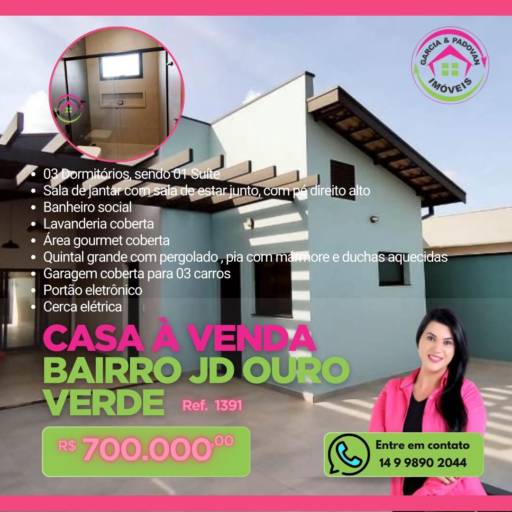 Casa à venda - Jd Ouro verde 