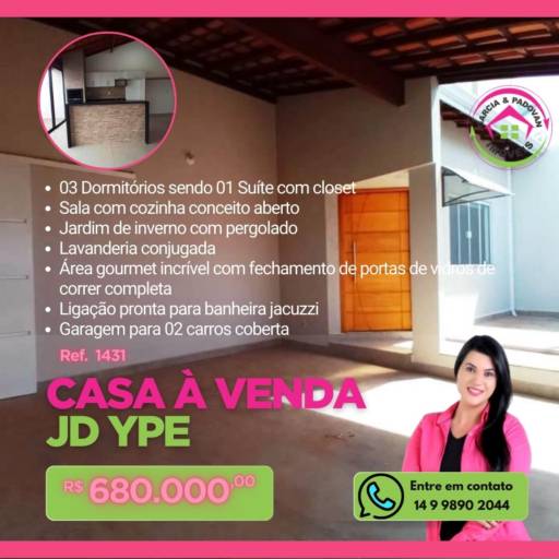 Casa à venda - Jd Ype 