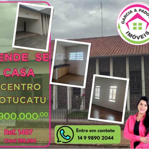 Vende-se casa, Centro Botucatu 