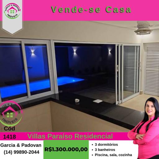 Vende - se Casa, Villas Paraíso Residencial