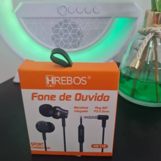 Fone de Ouvido Hs-115 HREBOS - Qualidade Sonora e Conforto em Alexânia por iPower Tech