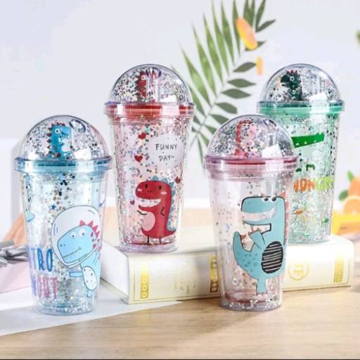 Copo de Acrílico com Led e canudo	 por iPower Tech