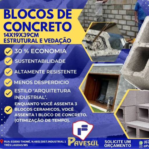 Artefatos de Concreto de Alta Durabilidade em Três Lagoas/MS