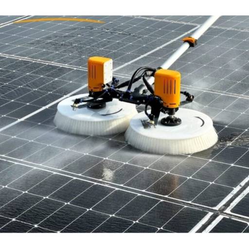 Escova Brushless - Escova Giratória de Limpeza para Placa Solar por Energia Solar MK