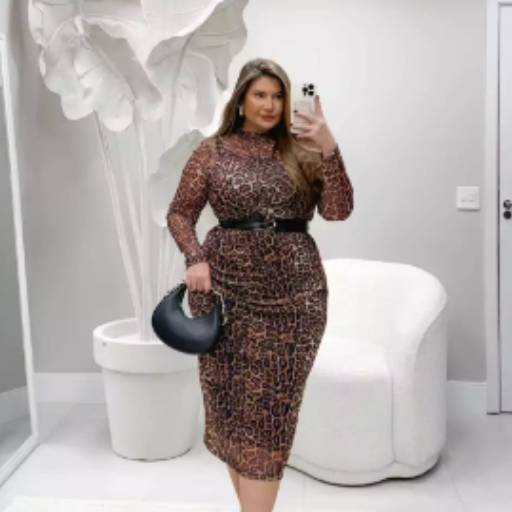 VESTIDO TULE ANIMAL PRINT