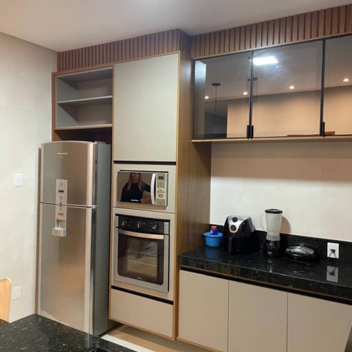 Cozinha Planejada Instalada em São Bento do Trairí/RN por Jaelson Móveis Planejados