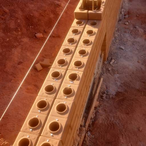 Construção de Casas Feitas de Tijolos Ecológicos