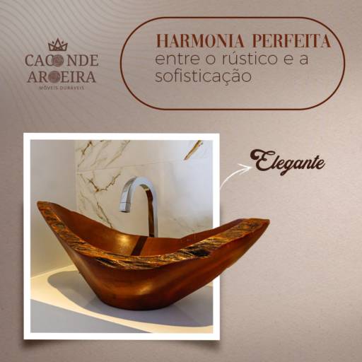 Cuba de Pia em Madeira Rústica em Bauru