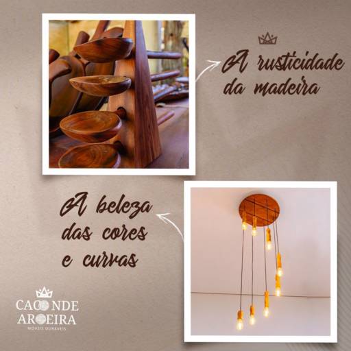 Decoração em Madeira Rústica em Bauru por Caconde Aroeira