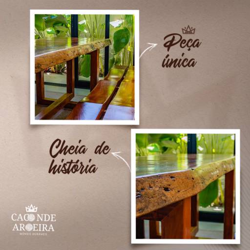 Mesa de Jantar em Madeira Rústica em Bauru por Caconde Aroeira Mesa de Jantar em Madeira Rústica em Bauru por Caconde Aroeira