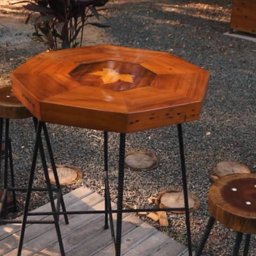 Mesa para Área Externa em Madeira Rústica em Bauru