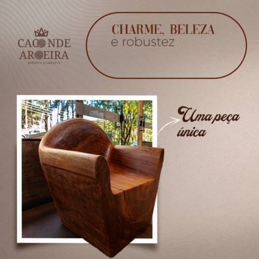 Poltrona de Madeira Maciça em Bauru