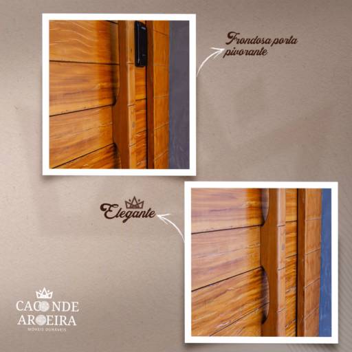 Porta de Madeira Rústica em Bauru por Caconde Aroeira