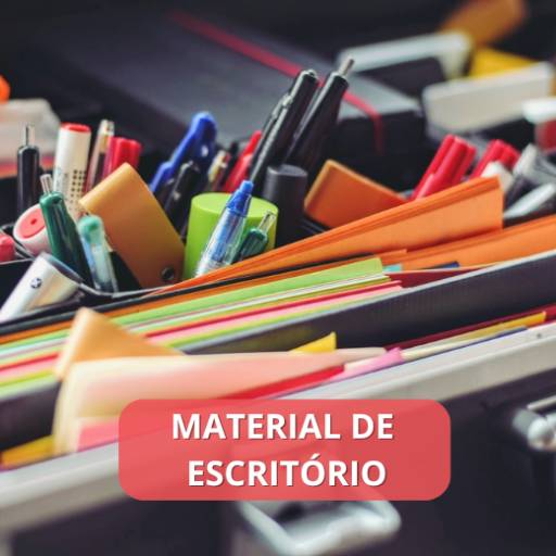 Material de escritório em papelaria