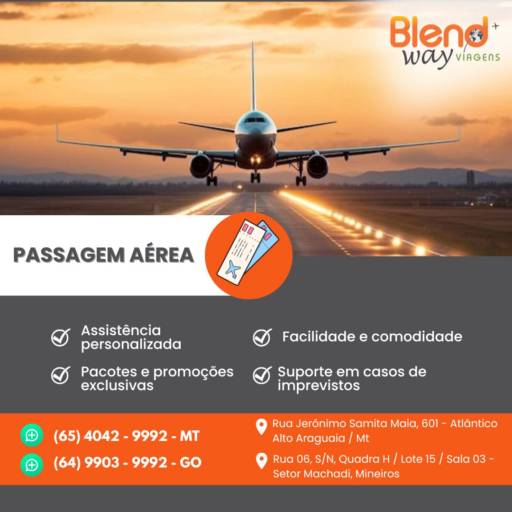 Passagens Aéreas por Blend Way Viagens