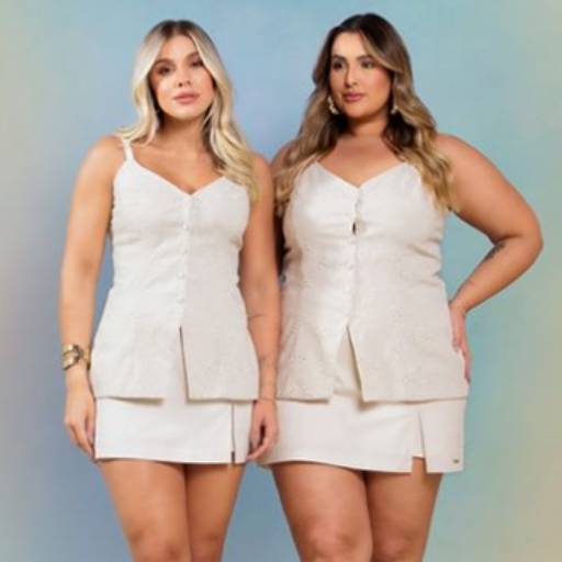 BLUSA COM SHORTS SAIA CRU 