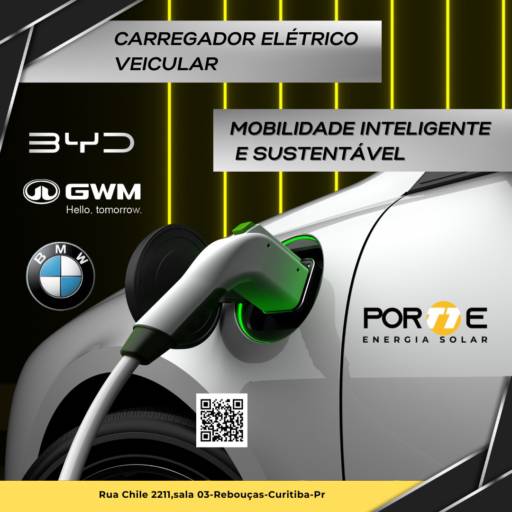 Carregador Elétrico Veicular - Sustentabilidade e Conveniência em Curitiba por ENERGIA SOLAR PORTTE