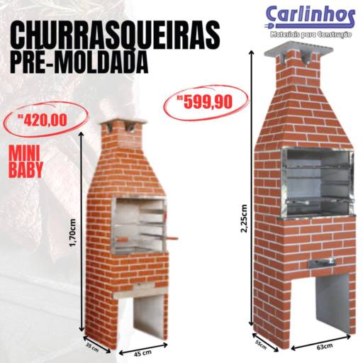 Churrasqueiras Pré-Moldadas!