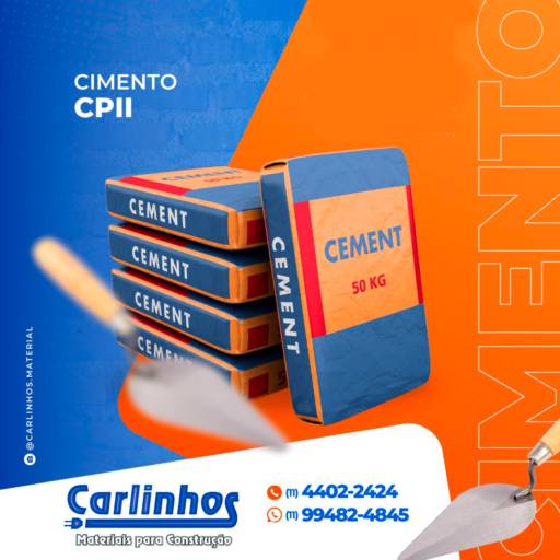 Cimento CP II  por Carlinhos Materiais para Construção • Depósito em Atibaia Cimento CP II  por Carlinhos Materiais para Construção • Depósito em Atibaia
