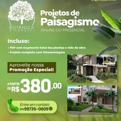 Consultoria de Paisagismo  por Botânica Vitoratti -  Paisagismo e Jardinagem