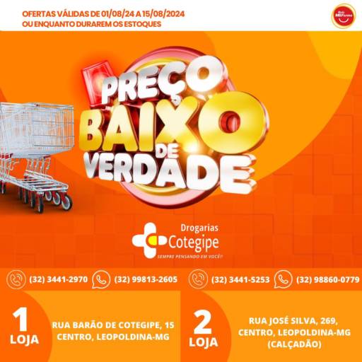 Comprar o produto de Ofertas de 01 a 15/08 em Saúde pela empresa Drogaria  Cotegipe (loja 01 Barão de Cotegipe) em Leopoldina, MG por Solutudo
