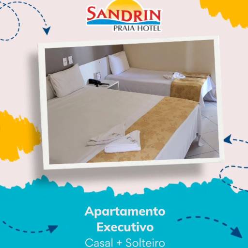Apartamento executivo - Casal + Solteiro por Sandrin Praia Hotel