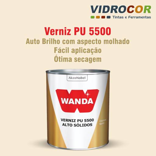 Comprar o produto de Verniz PU 5500 HS Kit 0.90L Wanda AkzoNobel em Linha Automotiva pela empresa Vidrocor Tintas - Barra Bonita em Barra Bonita, SP por Solutudo