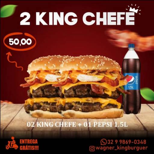 Peça já o seu!!! por King Burguer Hamburgueria 100% Artesanal