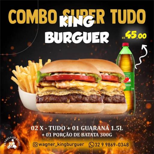 Peça já o seu!!! por King Burguer Hamburgueria 100% Artesanal