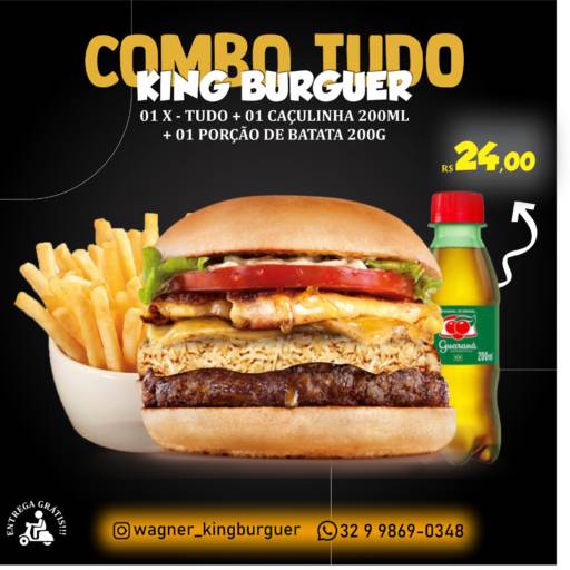 Peça já o seu!!! por King Burguer Hamburgueria 100% Artesanal