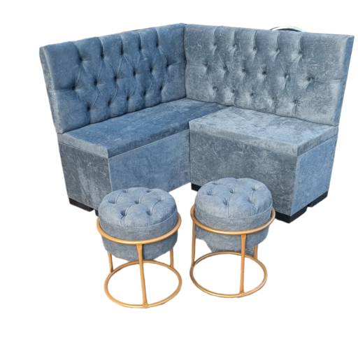 Canto Alemão com Puff por A.D.E.S Estofados