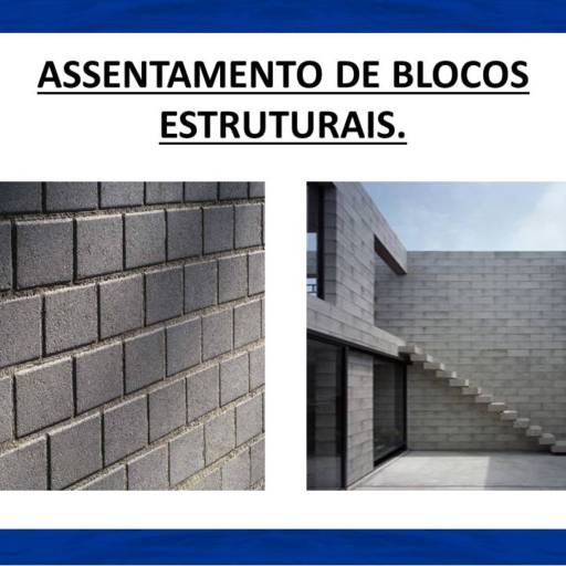 Assentamento de Blocos Estruturais por Central da Laterita