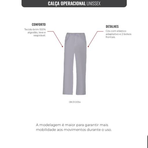Calça Operacional Unissex  por Uniformes & Cia