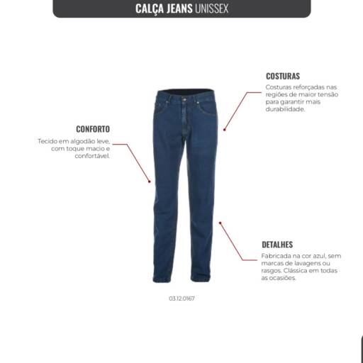 Calça Jeans Unissex 