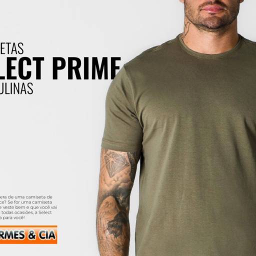 Camisetas Select Prime Masculinas  por Uniformes & Cia