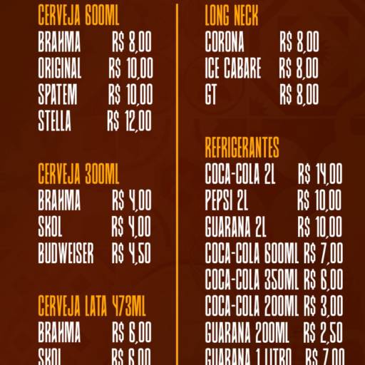 Menu Boteco do Zebra  por Boteco do Zebra 