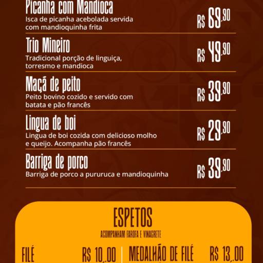Menu Boteco do Zebra  por Boteco do Zebra 