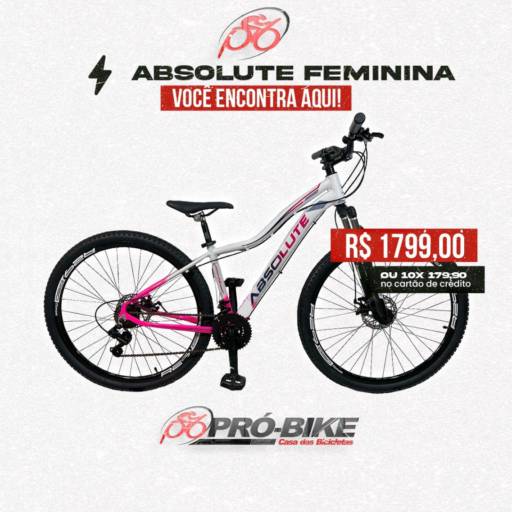 Absolute Feminina - Conforto e Estilo em Dourados/MS por Pró Bike Casa das Bicicletas