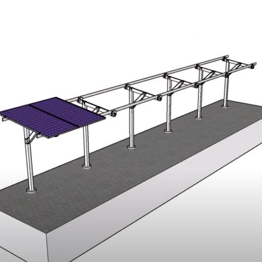 Parceria para Estrutura Solar de Fibra de Vidro em Curitiba, PR por ENERGIA SOLAR PORTTE