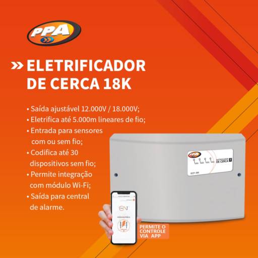 ELETRIFICADOR DE CERCA 18K por MDK Acesso