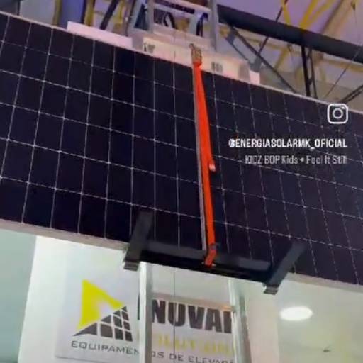 Nosso elevador na maior feira da América Latina a Intersolar por Energia Solar MK